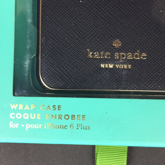 iPhone Kate Spade case 6plus/ 6s plus Black Gold - Picture 2 of 3